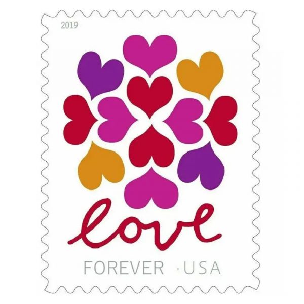 Hearts Blossom Forever Stamps 2019