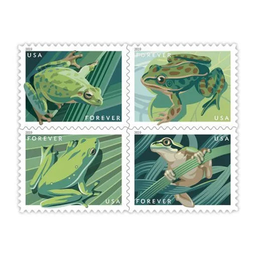 Frogs Forever Stamps 2019
