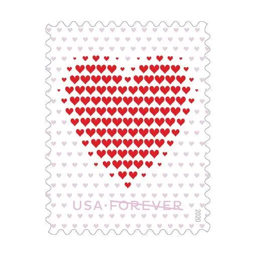 Made of Hearts Forever Stamps 2020