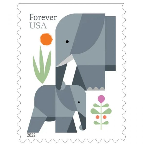Elephants stamps 2022