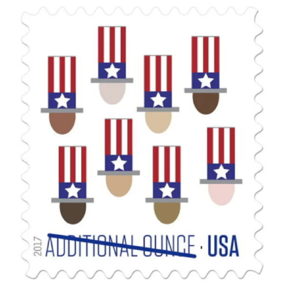 🎁[US Free Shipping]Uncle Sam's Hat 2017 - 5 Sheets / 100 Pcs