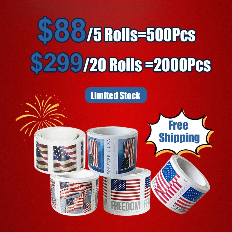 Limited Stock-U.S. Flag Stamps
