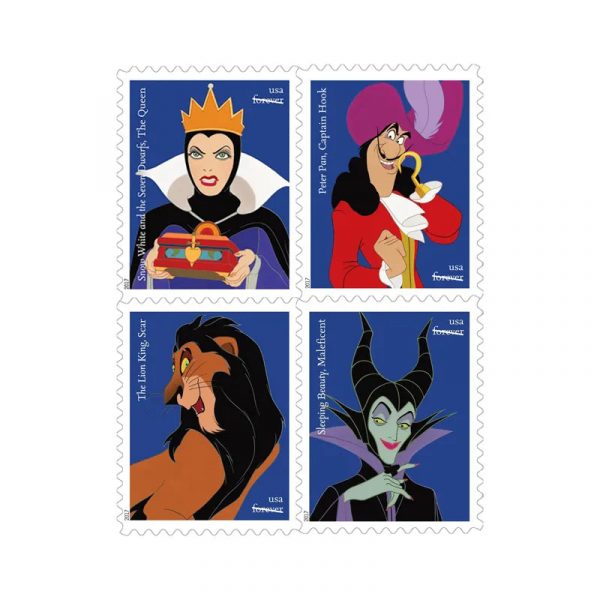 Disney Villains Forever Stamps 2017