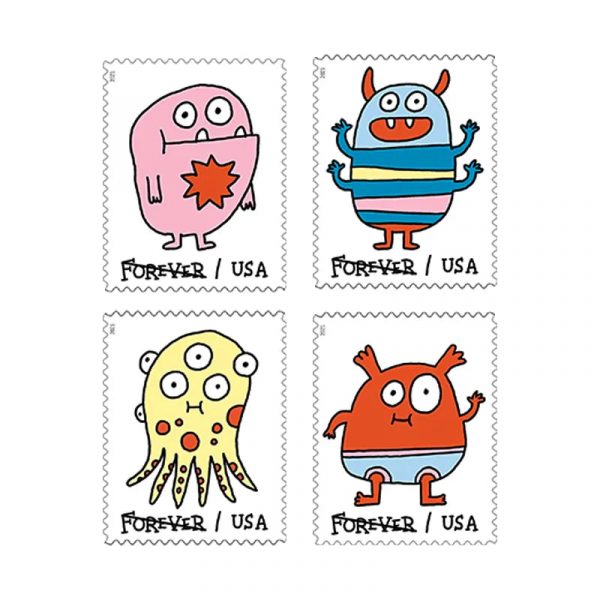 Message Monsters Forever Stamps 2021