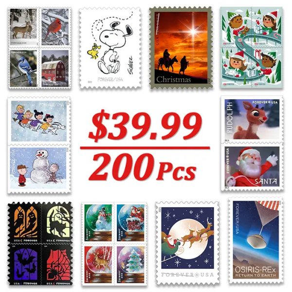 Various Forever Stamps 200pcs