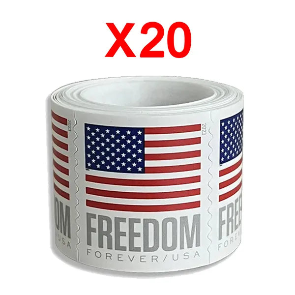 2023 U.S. Flag Stamps, 20 Rolls (2000 Pcs)