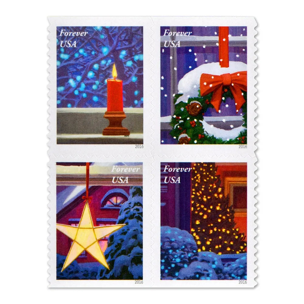 🎁[US Free Shipping] Holiday Windows 2016 - 5 Booklets / 100 Pcs